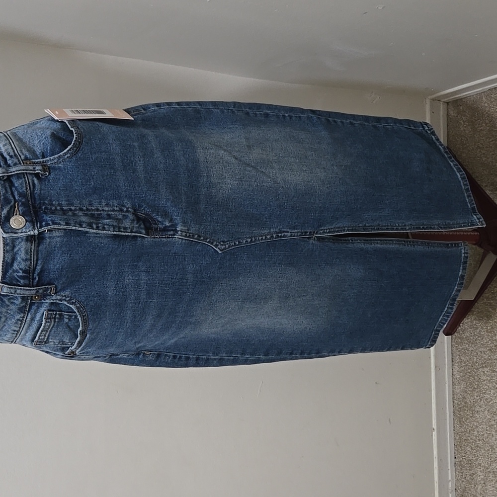 JustFab Blue Denim Skirt